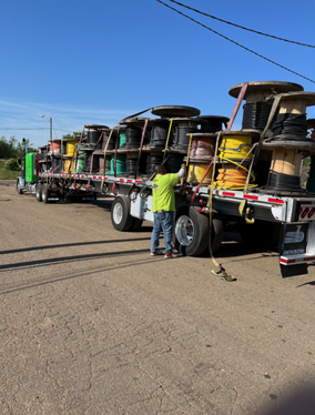 electrical surplus buyer in Monroe LA coordinating cable reel recovery