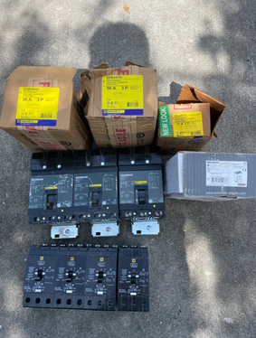 how is surplus electrical equipment valued for boxed and loose breakers